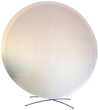 White Spandex Cover for 8 foot Circle Frame